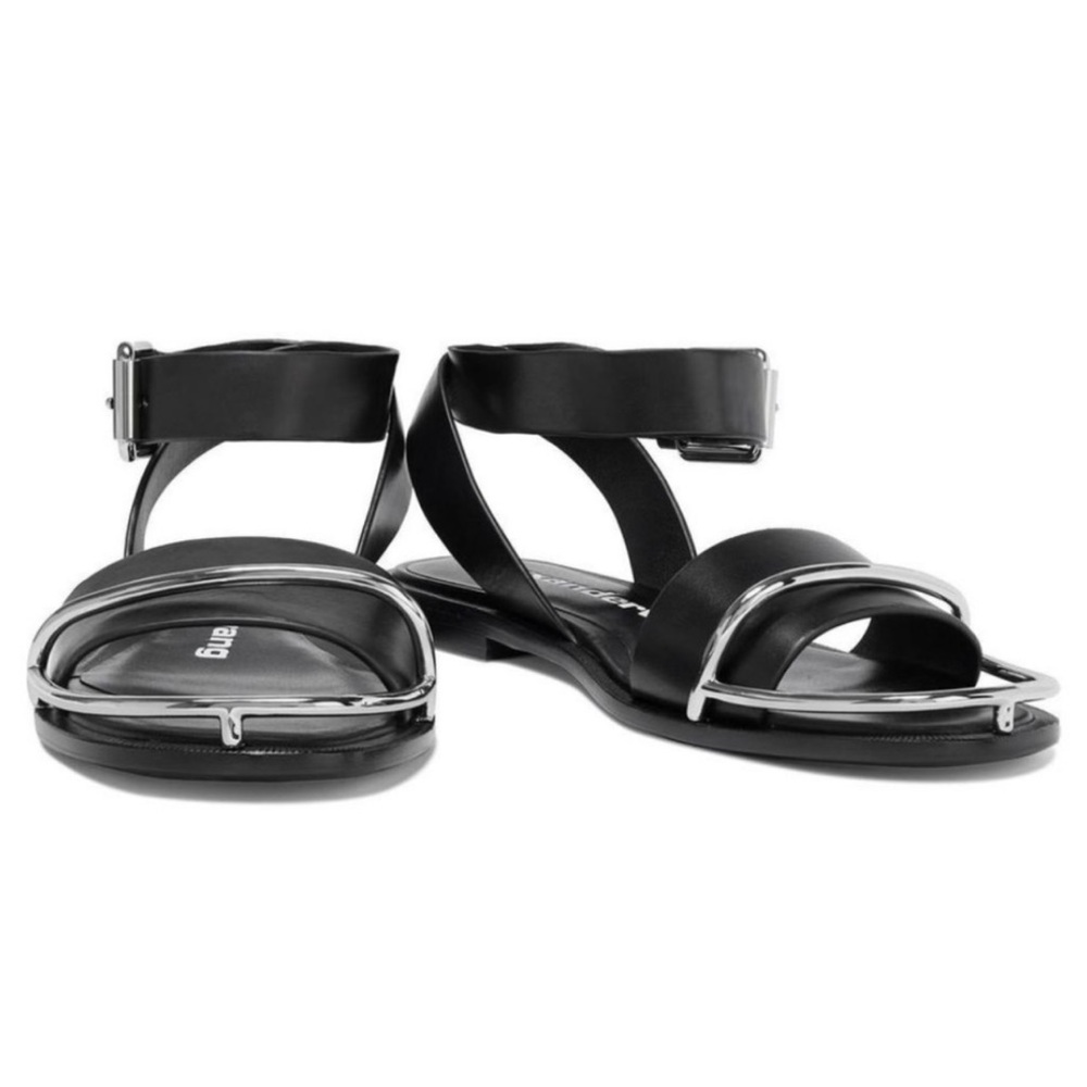 Alexander Wang Sora Halo Flat SandalsBlack size 7 US 38 EU